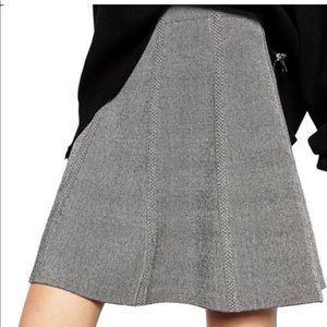 Zara (basics) Mini Skirt Grey Size M